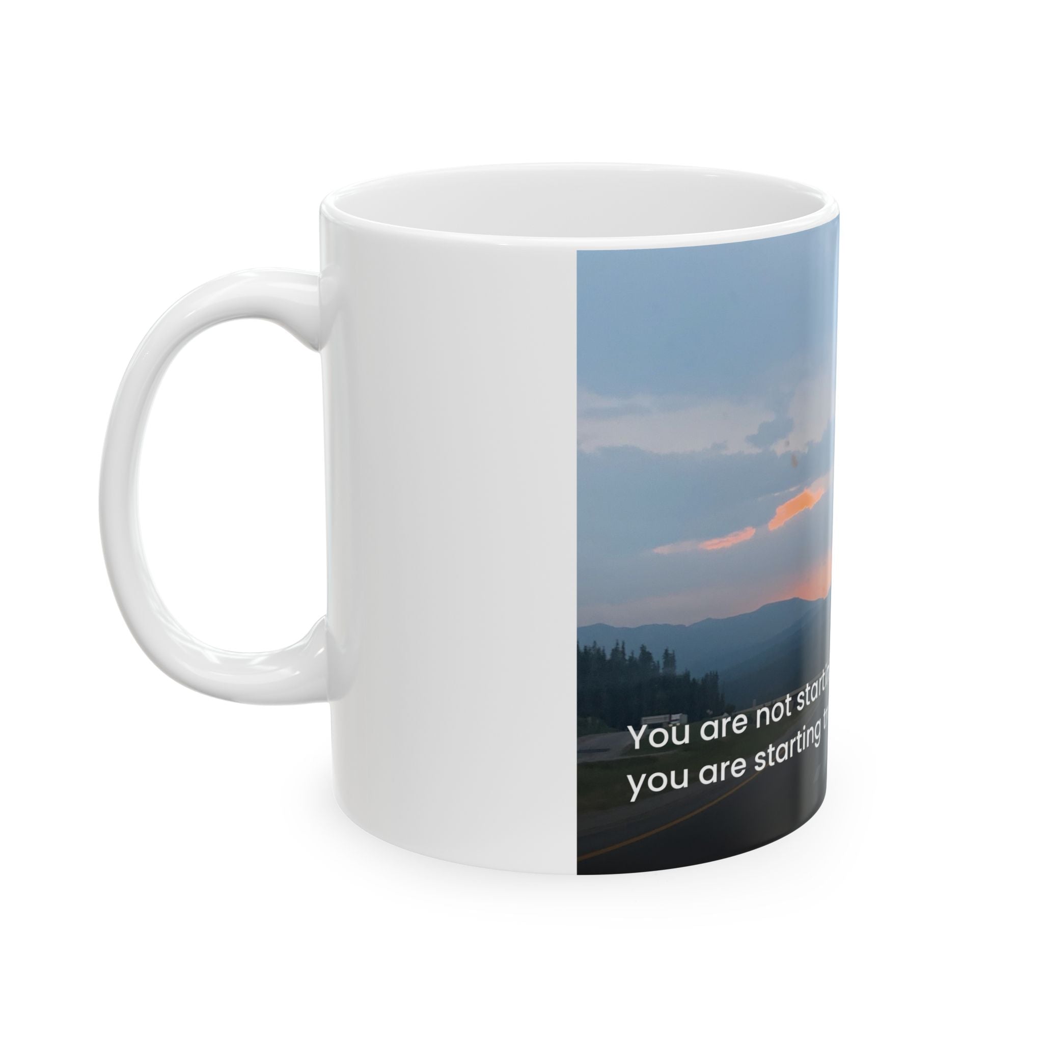 Rising Reflection — Starting True · Ceramic Mug