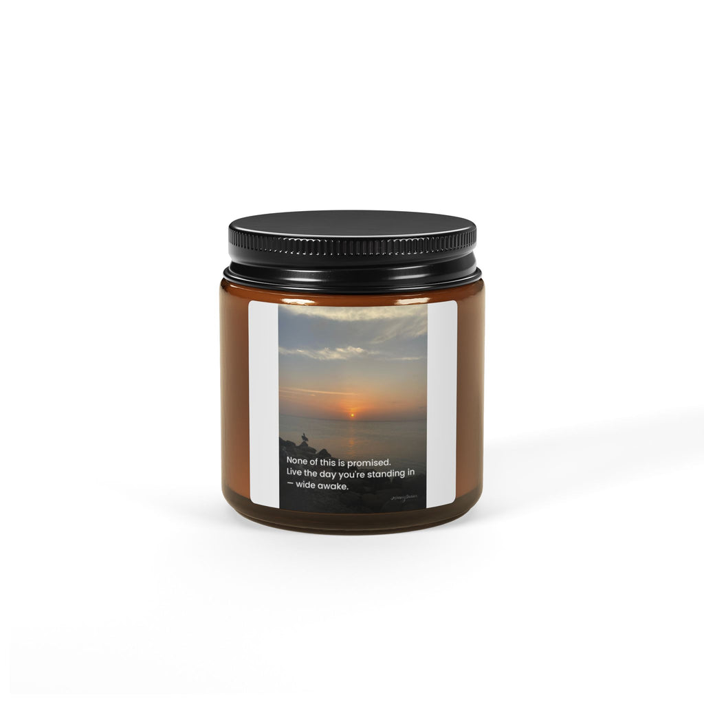 Scented Soy Candle (Multi-Size, Amber Jar)