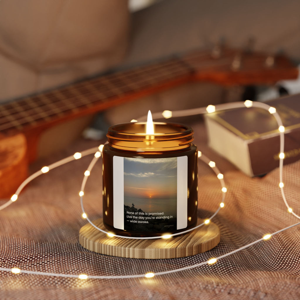 Scented Soy Candle (Multi-Size, Amber Jar)