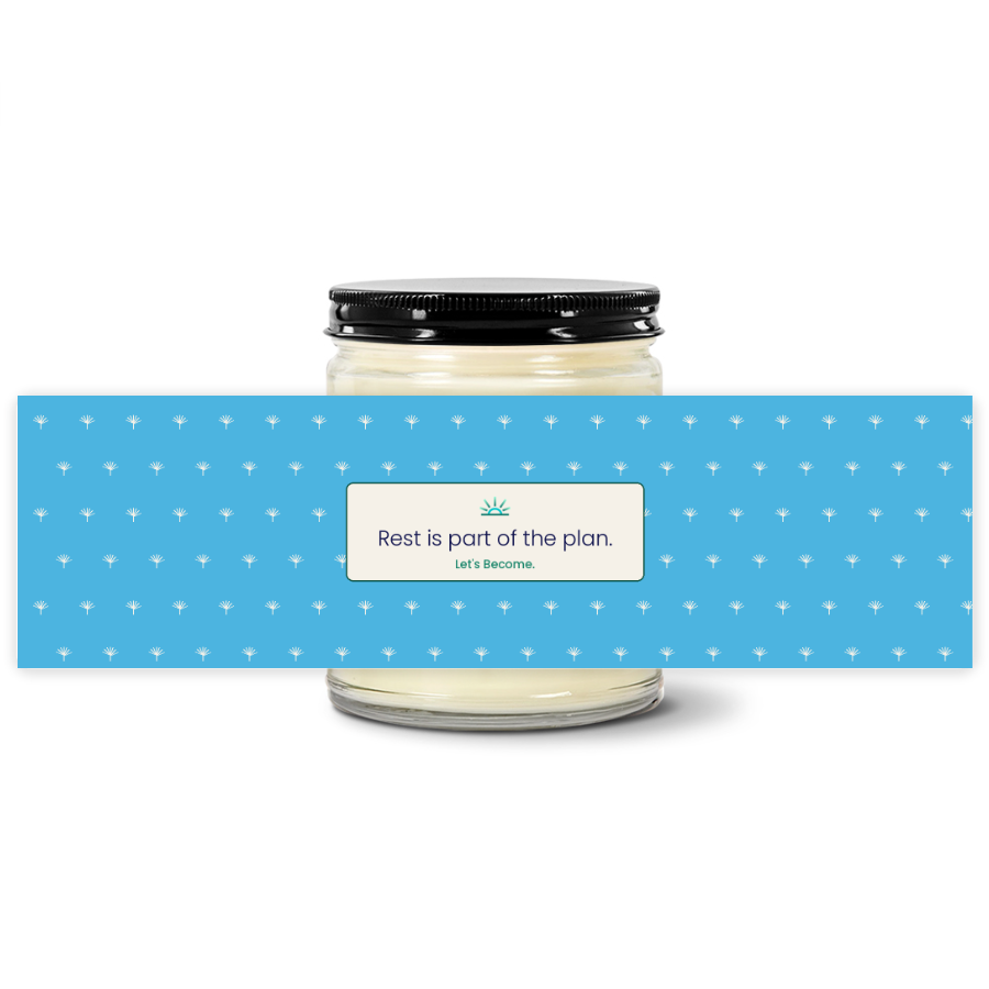 Turquoise Horizon — Palm Tree · Coast · Soy Candle