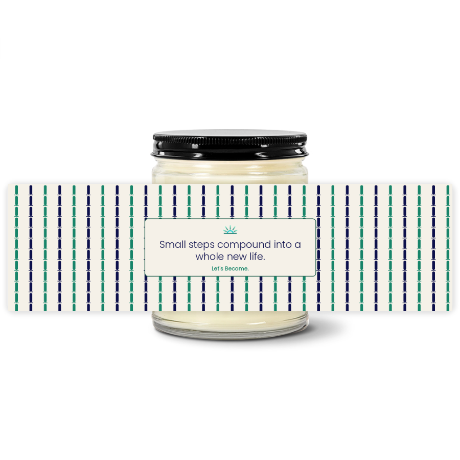 Turquoise Horizon — Bamboo · Cream · Soy Candle