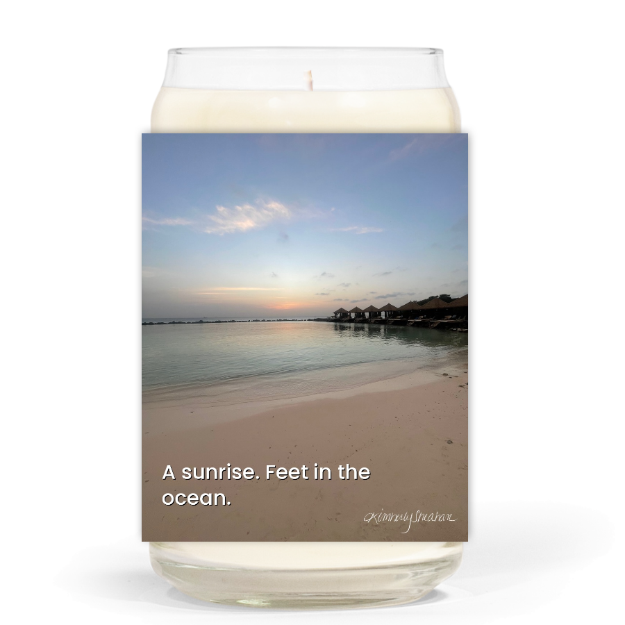 Rising Reflection — Feet in the Ocean · Soy Candle