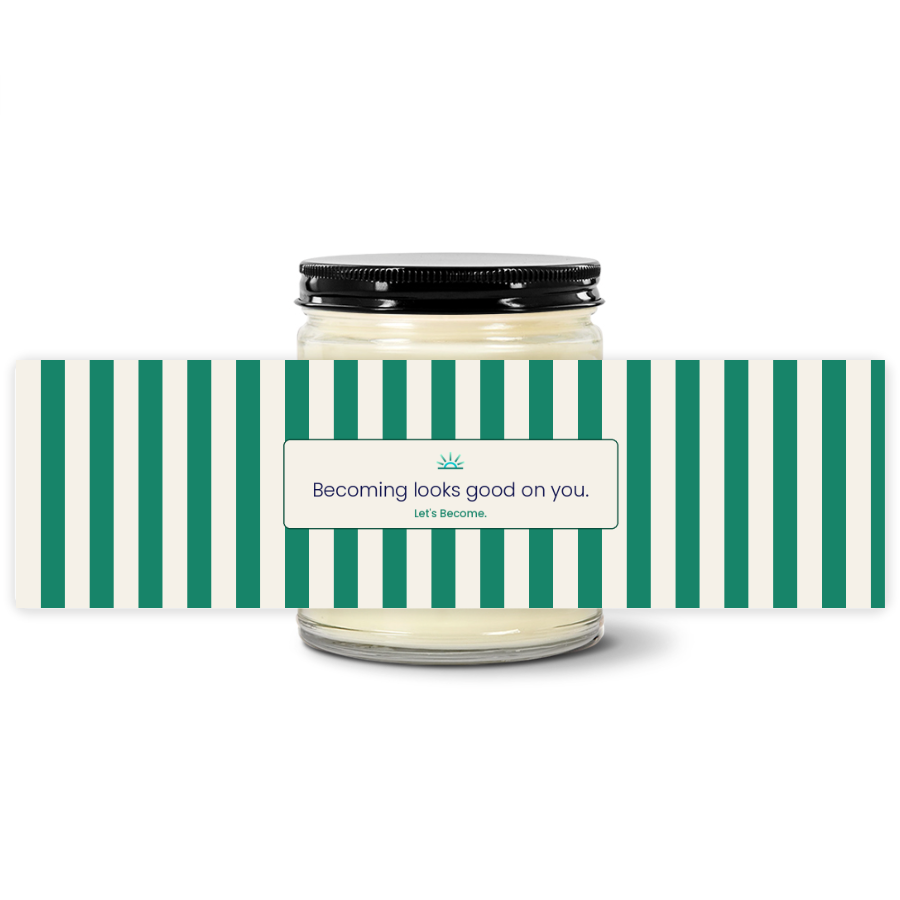 Turquoise Horizon — Becoming Looks Good on You · Jade · Soy Candle
