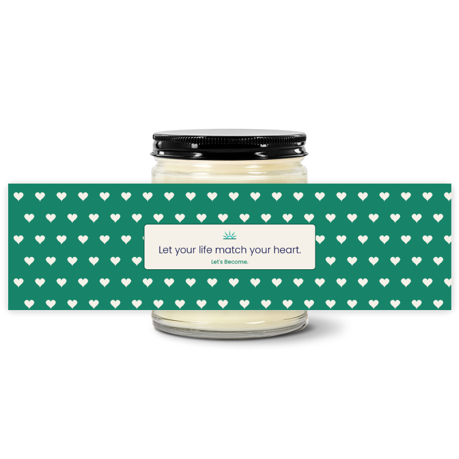 Turquoise Horizon — Heart · Jade · Soy Candle