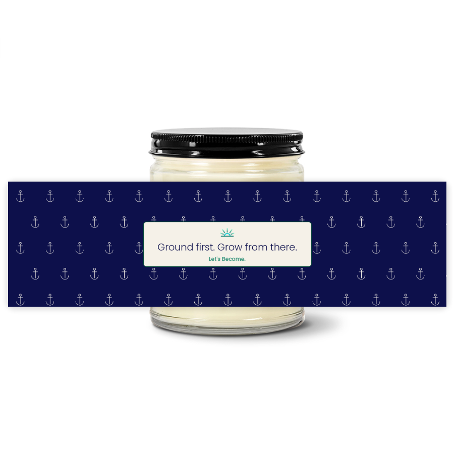 Turquoise Horizon — Anchors · Navy · Soy Candle
