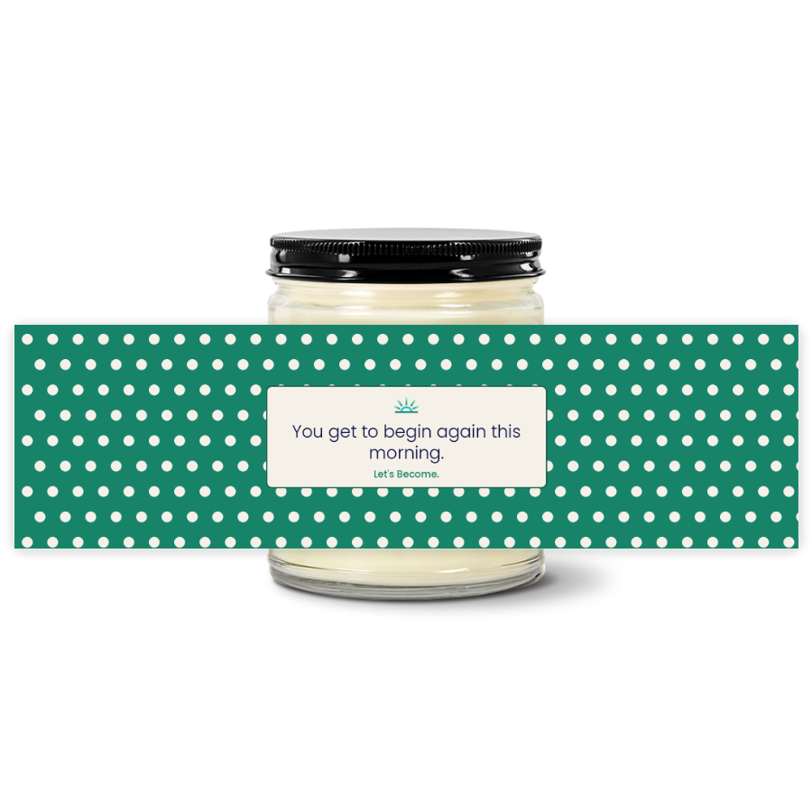 Turquoise Horizon — Polka Dot · Jade · Soy Candle
