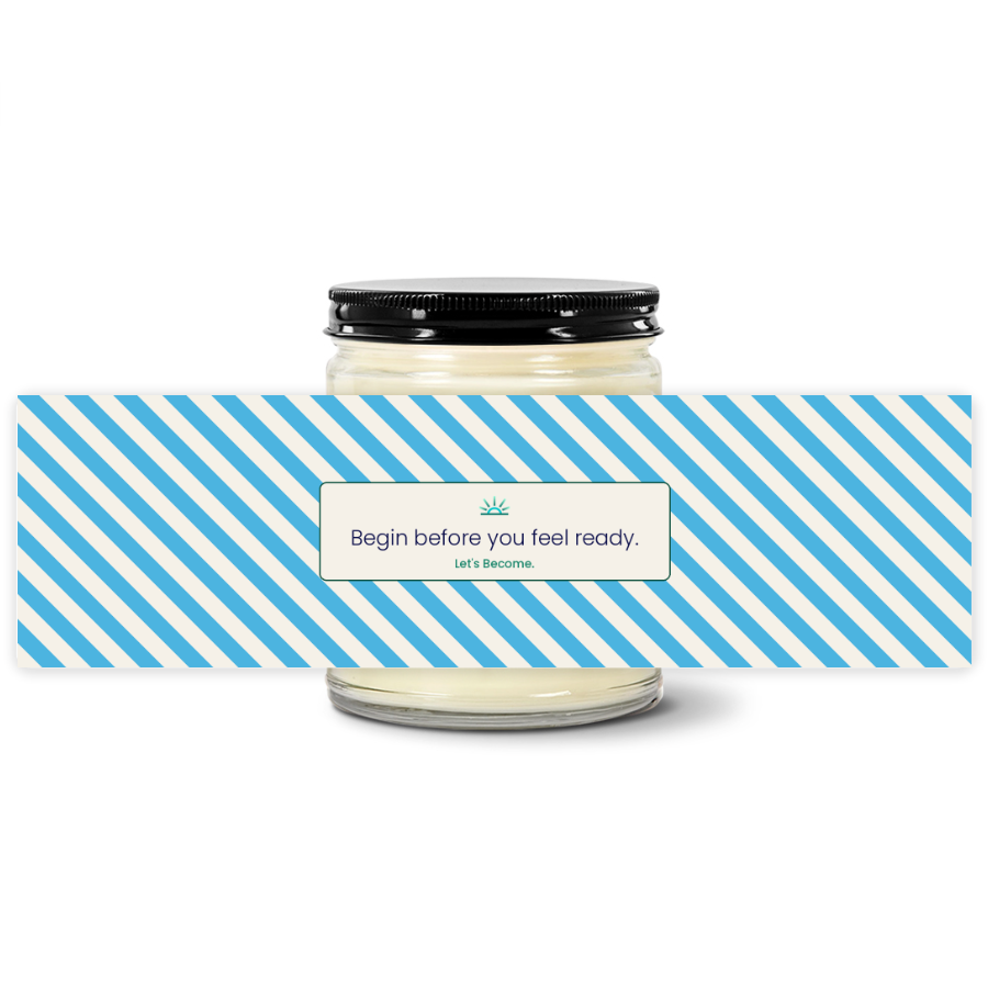 Turquoise Horizon — Diagonal · Coast · Soy Candle