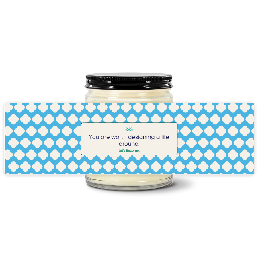 Turquoise Horizon — Quatrefoil · Coast · Soy Candle