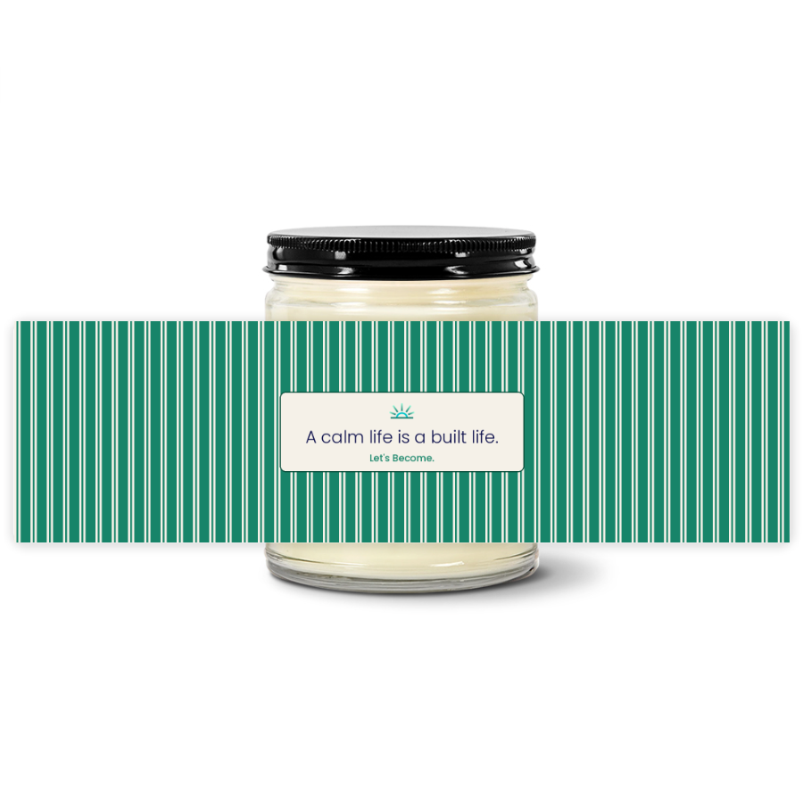 Turquoise Horizon — Ticking · Jade · Soy Candle