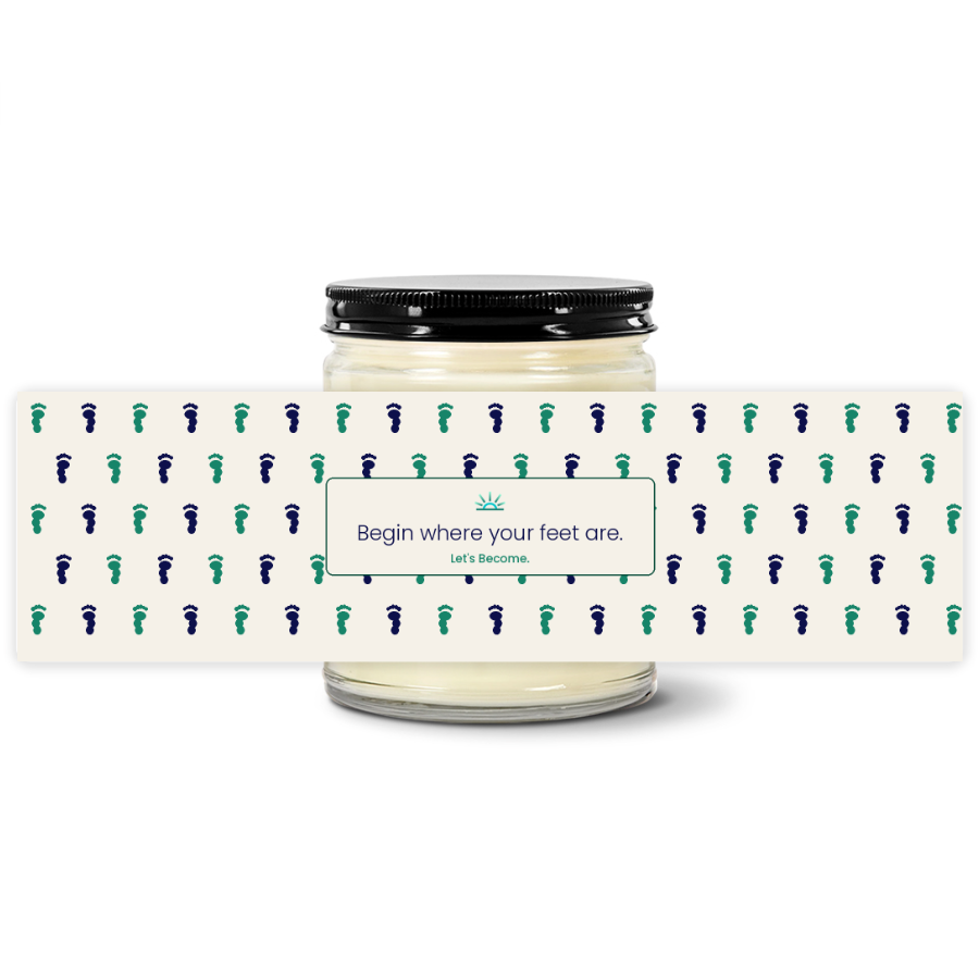 Turquoise Horizon — Barefoot · Cream · Soy Candle