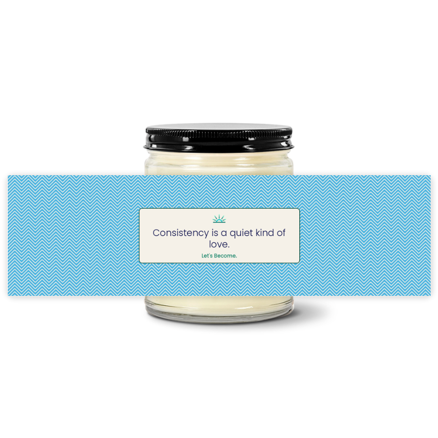 Turquoise Horizon — Herringbone · Coast · Soy Candle