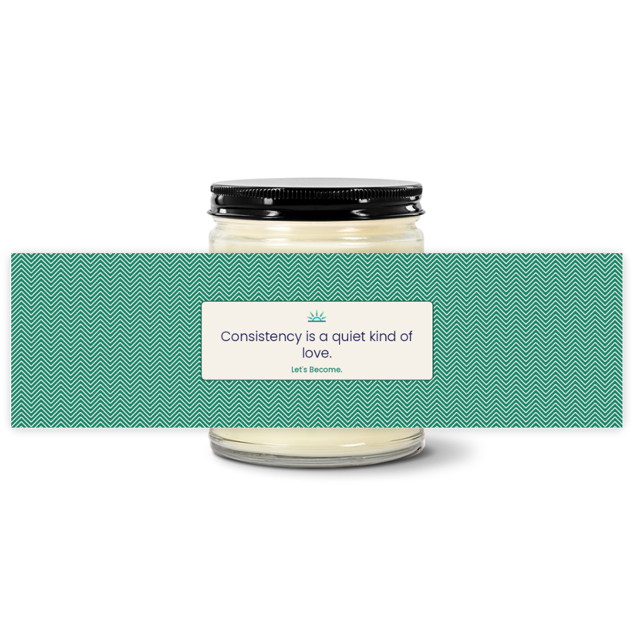Turquoise Horizon — Herringbone · Jade · Soy Candle