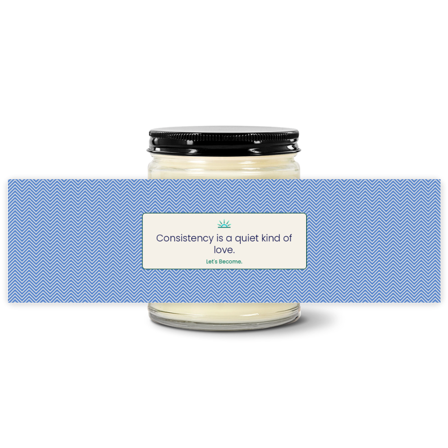 Turquoise Horizon — Herringbone · Sky · Soy Candle