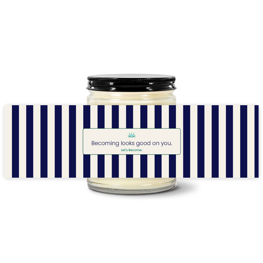 Turquoise Horizon — Cabana · Navy · Soy Candle