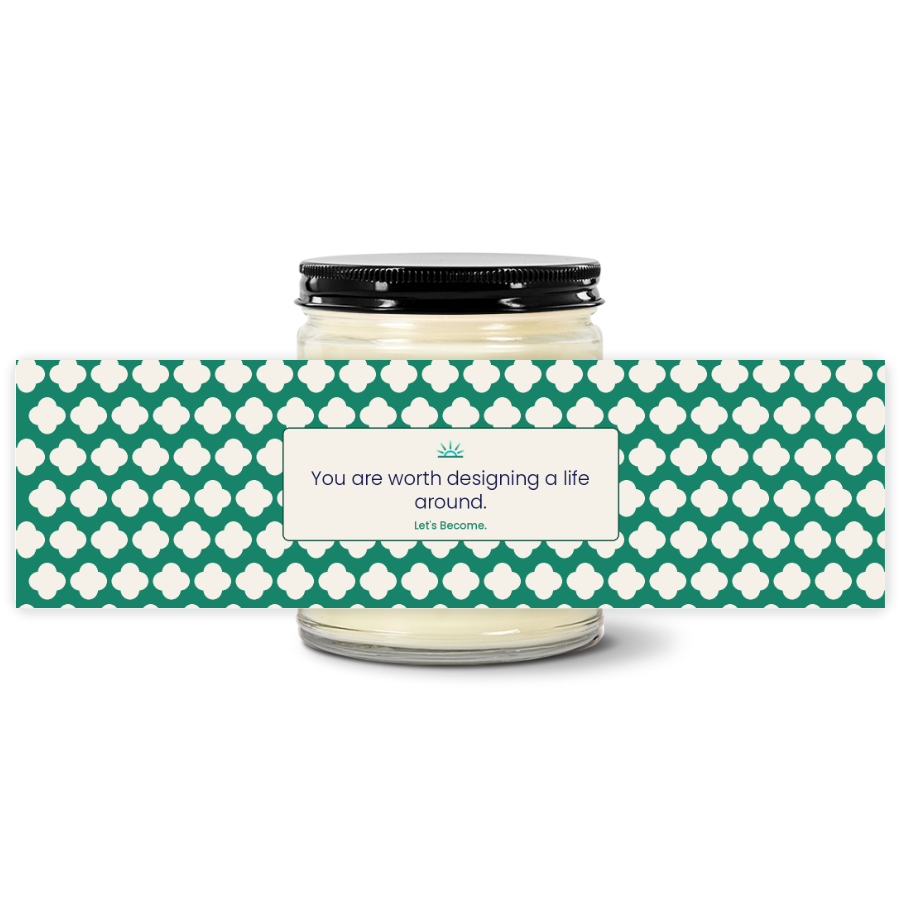 Turquoise Horizon — Quatrefoil · Jade · Soy Candle