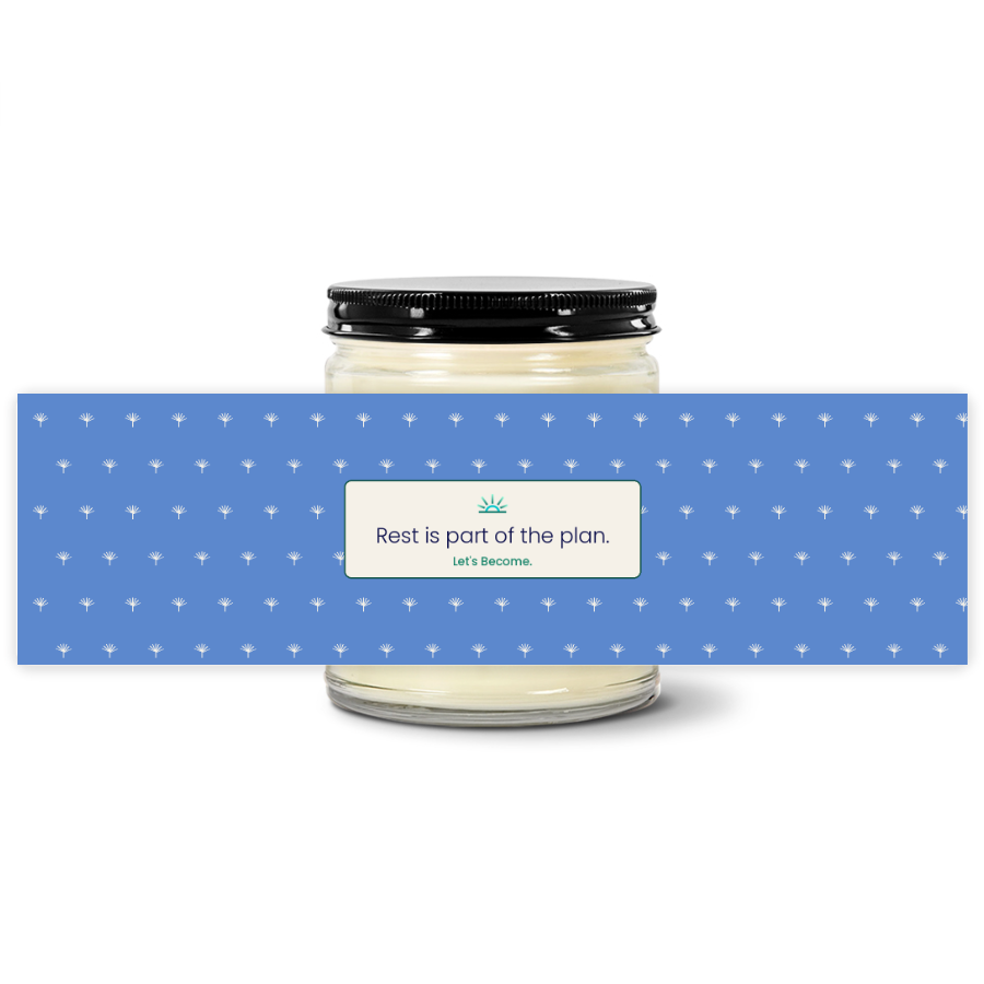 Turquoise Horizon — Palm Tree · Sky · Soy Candle