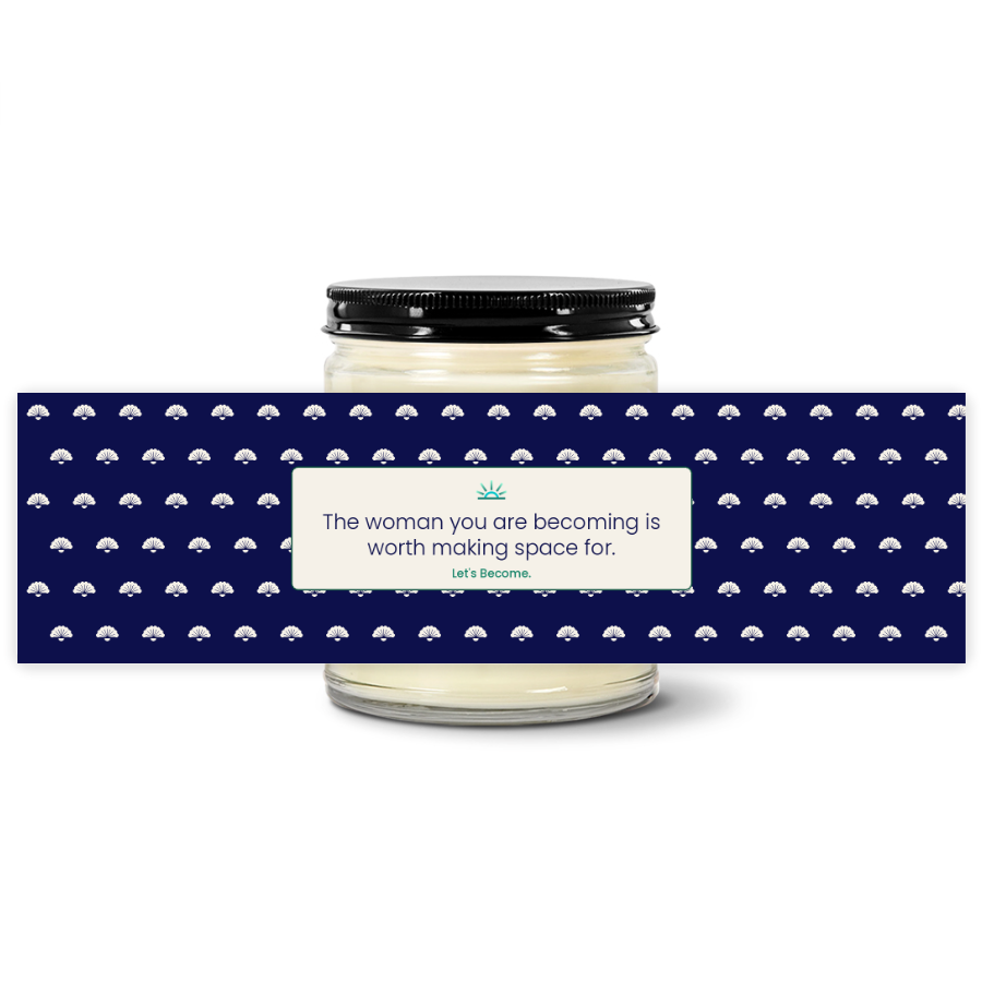 Turquoise Horizon — Seashell · Navy · Soy Candle