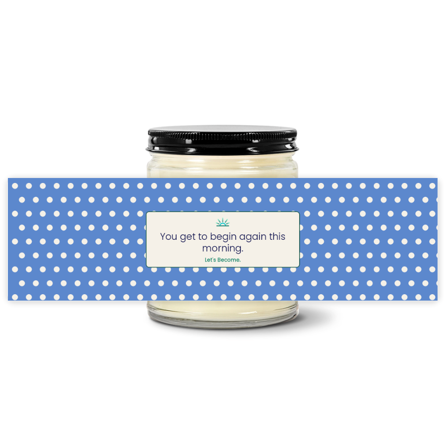 Turquoise Horizon — Polka Dot · Sky · Soy Candle