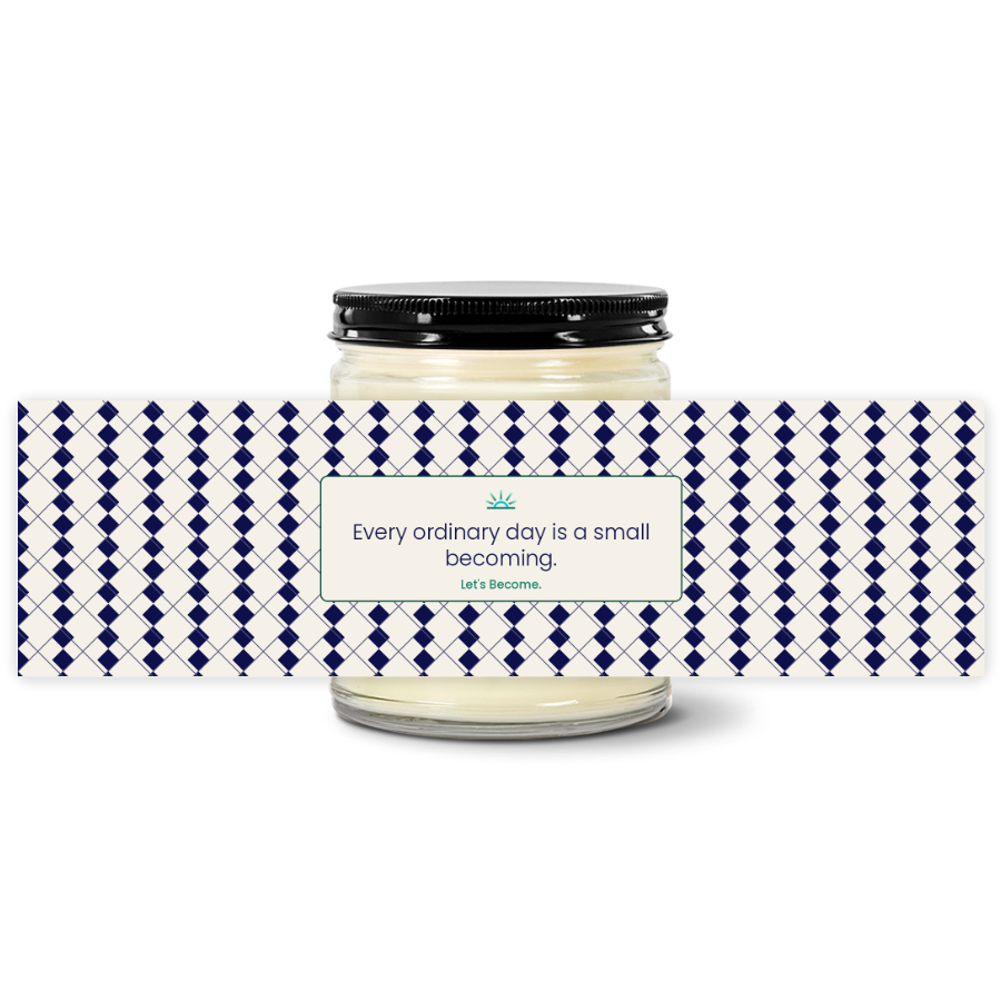 Turquoise Horizon — Harlequin · Navy · Soy Candle