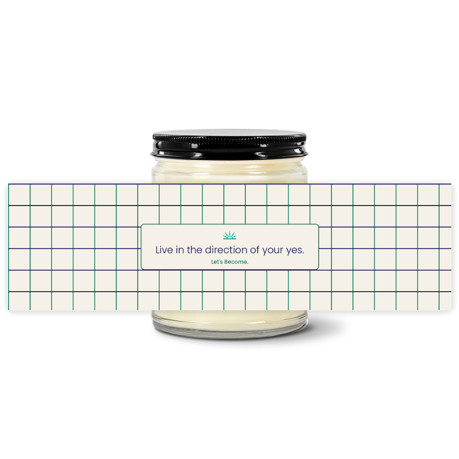 Turquoise Horizon — Windowpane · Cream · Soy Candle