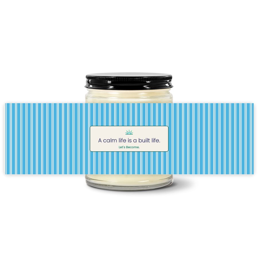 Turquoise Horizon — Ticking · Coast · Soy Candle